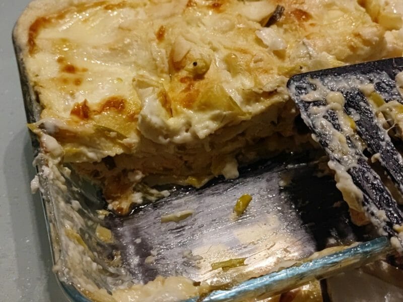 Cliquez pour zoomer ! Lasagnes au saumon et poireaux Thermomix par Malorie