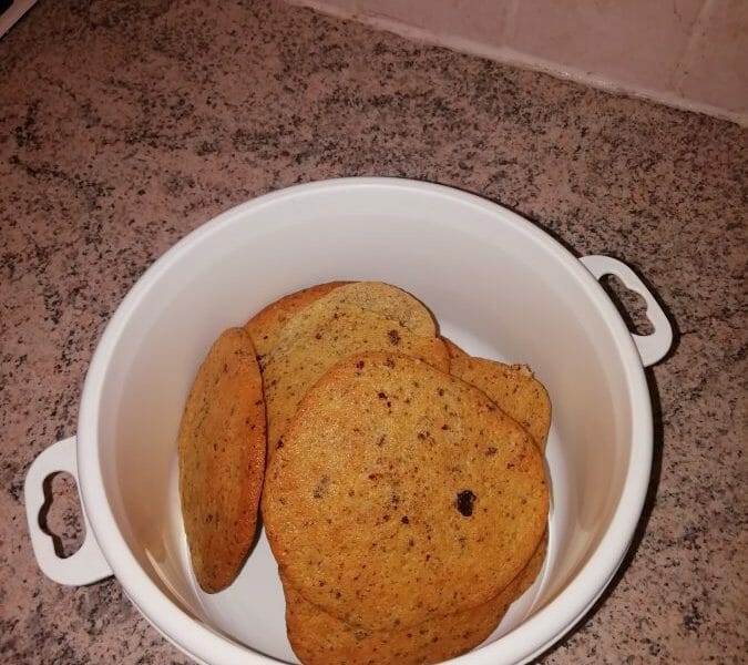 Cliquez pour zoomer ! Cookies aux éclats de pralines roses et pépites de chocolat Thermomix par Jessica88