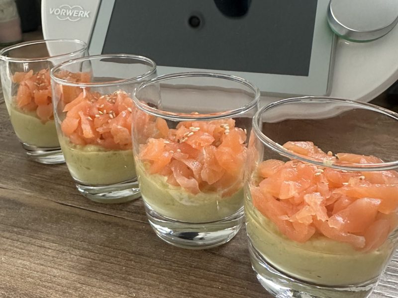 Cliquez pour zoomer ! Mousse d’asperges au saumon fumé Thermomix par Nina13