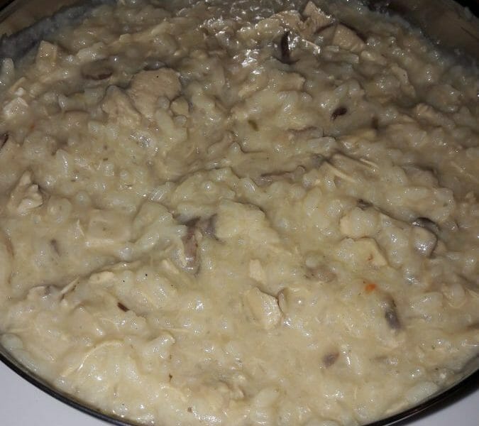 Cliquez pour zoomer ! Risotto poulet et champignons Thermomix par Sgs95