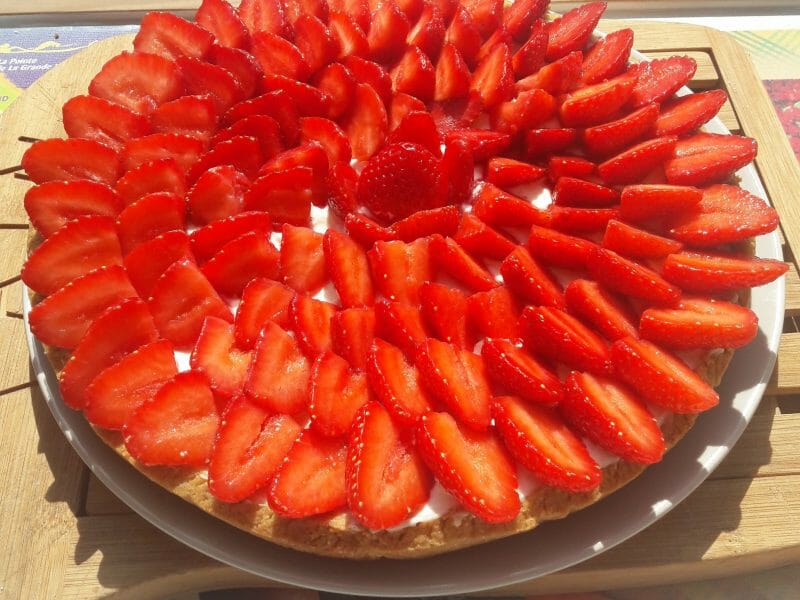 Cliquez pour zoomer ! Tarte aux fraises sans cuisson Thermomix par Sgs95