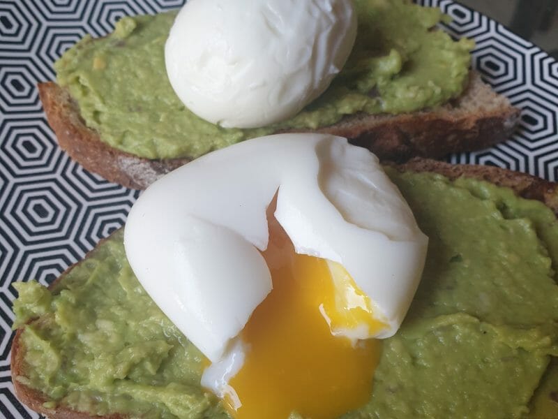 Cliquez pour zoomer ! Tartine avocat et oeuf mollet Thermomix par missaurore