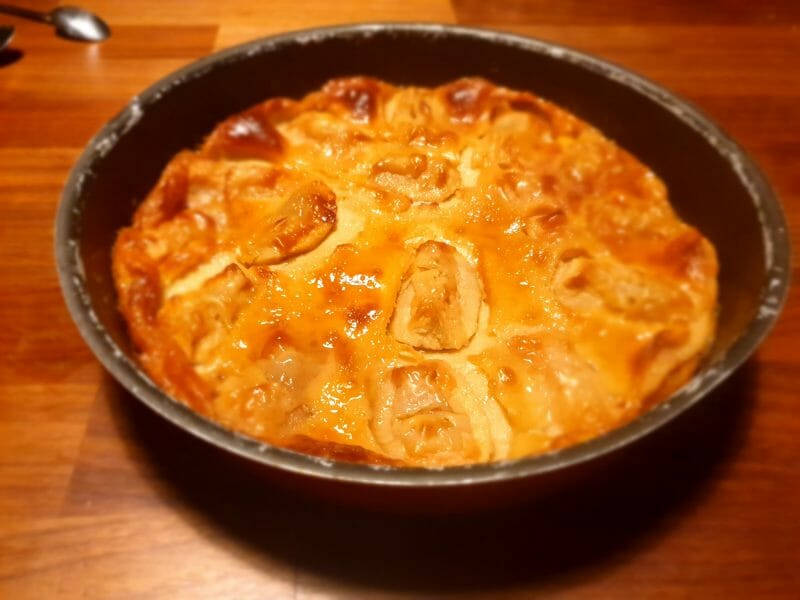 Cliquez pour zoomer ! Flognarde aux pommes (clafoutis aux pommes) Thermomix par missaurore