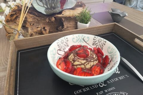 Cliquez pour zoomer ! Bowl cake banane et pépites de chocolat Thermomix par Samantha