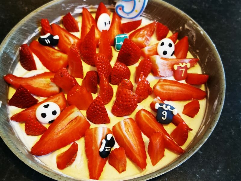 Cliquez pour zoomer ! Tarte aux fraises sans cuisson Thermomix par Sandra2235