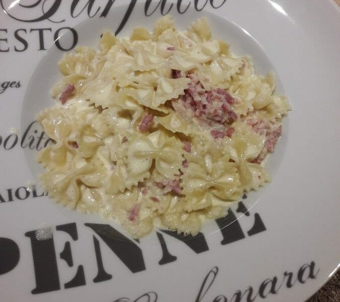 Cliquez pour zoomer ! Pâtes carbonara Thermomix par Gatoune72