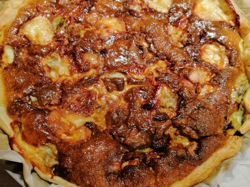 Cliquez pour zoomer ! Tarte aux poireaux et gorgonzola Thermomix par Gatoune72