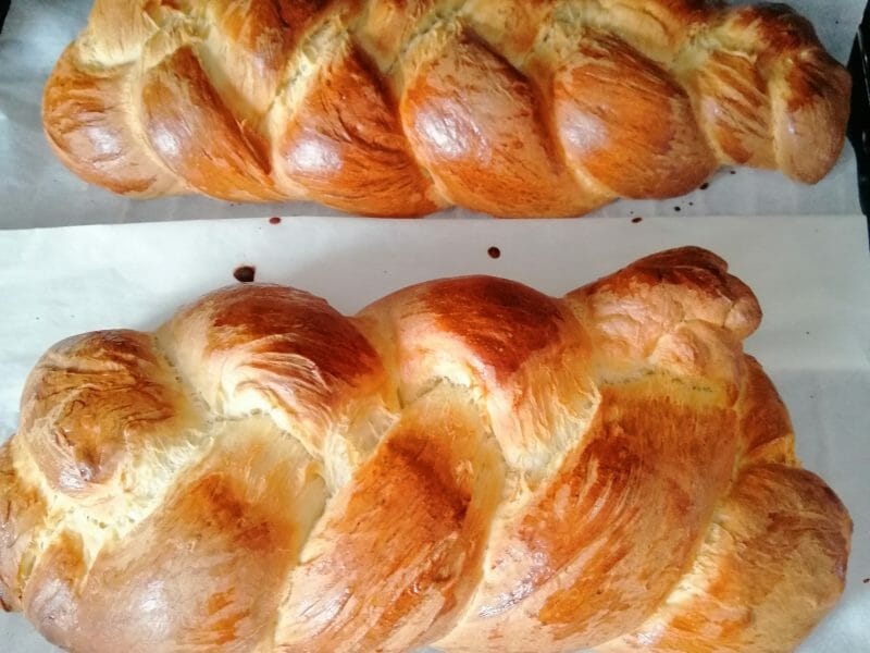 Cliquez pour zoomer ! Brioche tressée à la mie filante Thermomix par Gatoune72