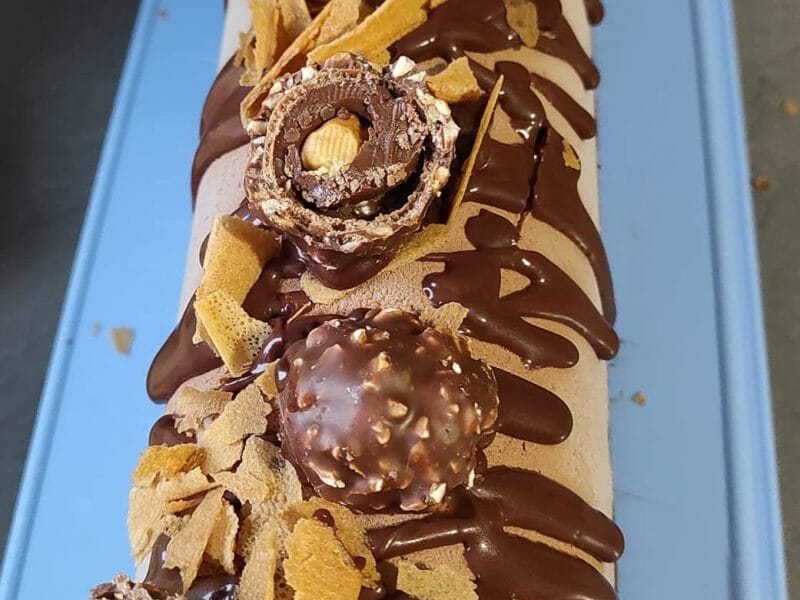 Cliquez pour zoomer ! Bûche mousse au chocolat Thermomix par MaryleneC