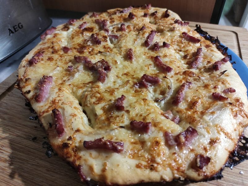 Cliquez pour zoomer ! Fougasse chèvre et lardons Thermomix par MaryleneC