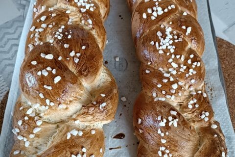 Cliquez pour zoomer ! Brioche tressée à la mie filante Thermomix par nadege