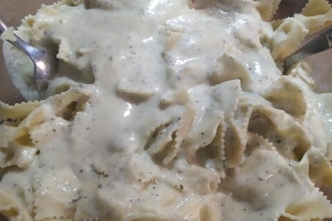 Cliquez pour zoomer ! Farfalle à la crème de courgettes Thermomix par poupina