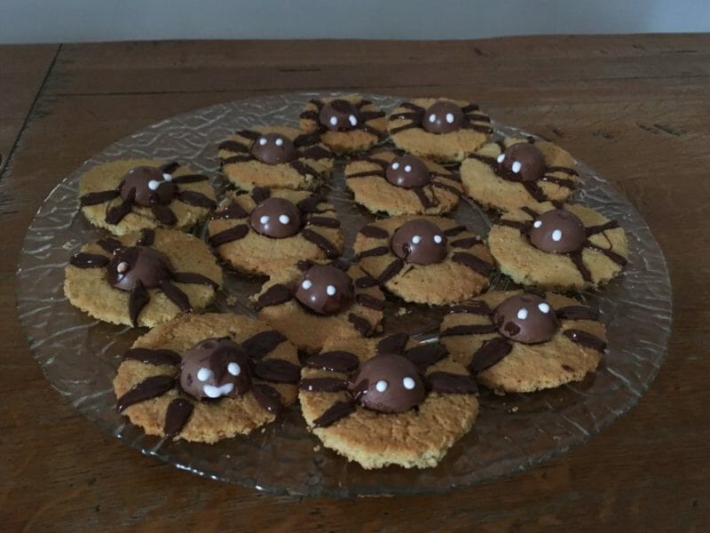 Cliquez pour zoomer ! Spider cookies (cookies araignées) Thermomix par Chrystelle20167