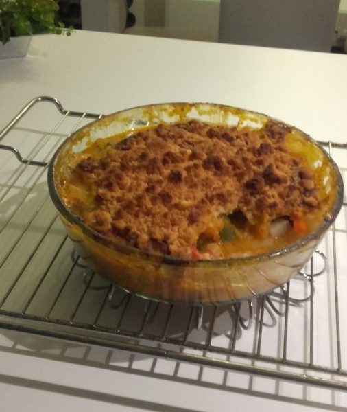 Cliquez pour zoomer ! Crumble aux légumes provençaux Thermomix par Lea_
