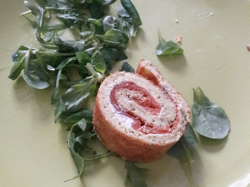 Cliquez pour zoomer ! Roulé aux courgettes et au saumon fumé Thermomix par Lea_
