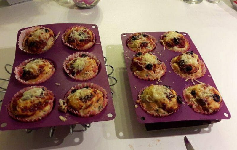 Cliquez pour zoomer ! Muffins salés façon pizza Thermomix par Lea_