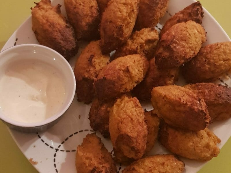 Cliquez pour zoomer ! Croquettes de chou-fleur au jambon cru Thermomix par Fafamaia