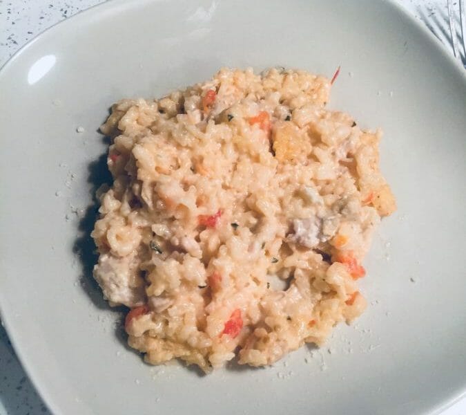 Cliquez pour zoomer ! Risotto poulet et champignons Thermomix par Michou26