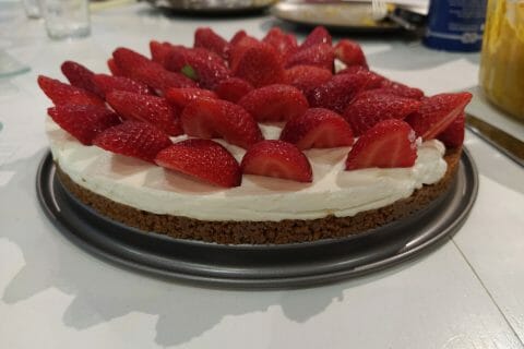 Cliquez pour zoomer ! Tarte aux fraises sans cuisson Thermomix par Emeline Durand