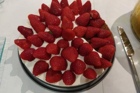 Cliquez pour zoomer ! Tarte aux fraises sans cuisson Thermomix par Emeline Durand