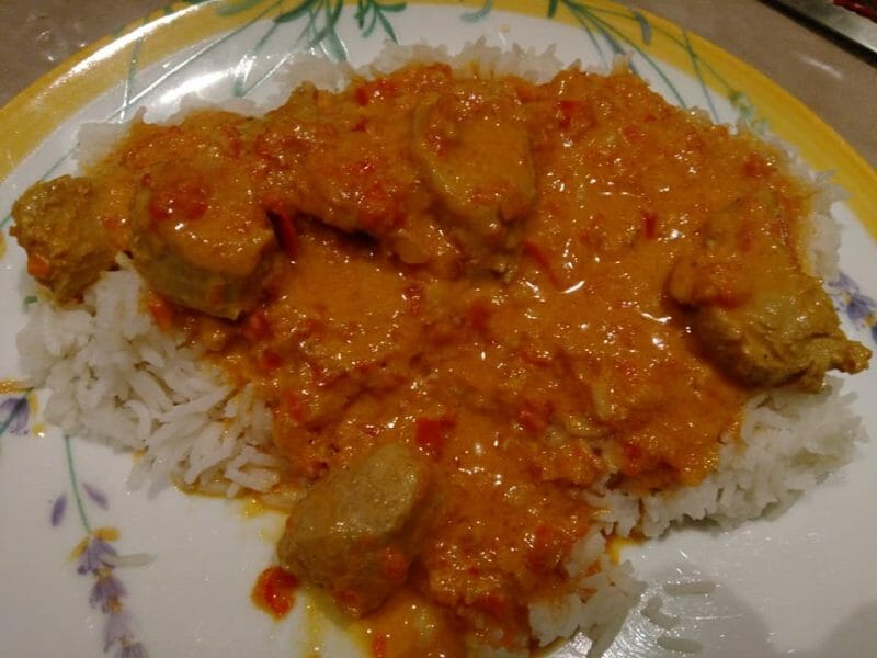 Sauté de porc au curry au Thermomix - Cookomix