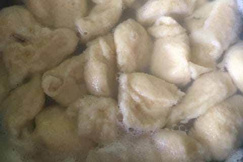 Cliquez pour zoomer ! Knepps à la crème et aux lardons au Thermomix