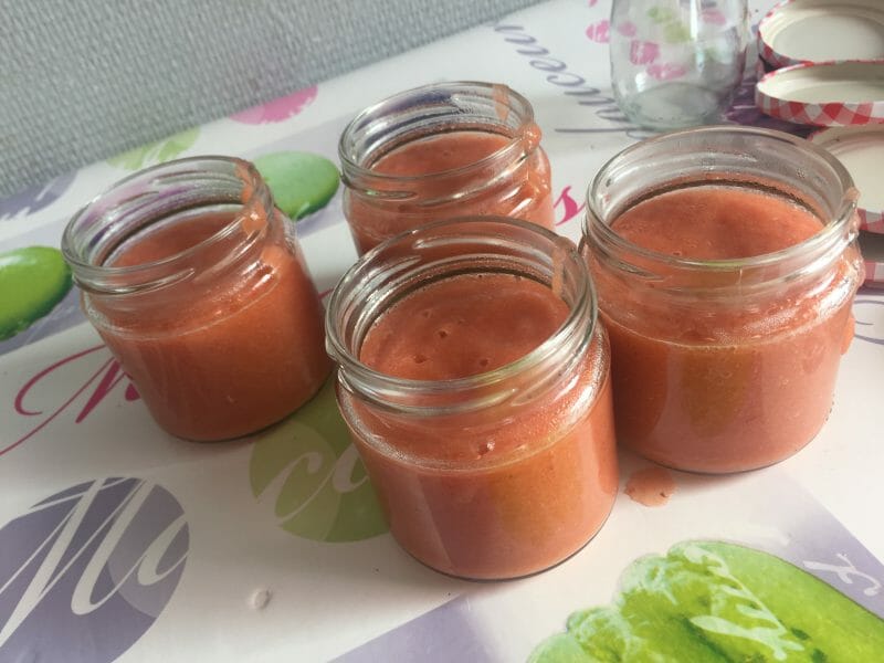 Compote pomme framboise au Thermomix Cookomix