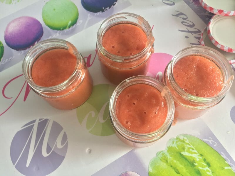 Compote pomme framboise au Thermomix Cookomix