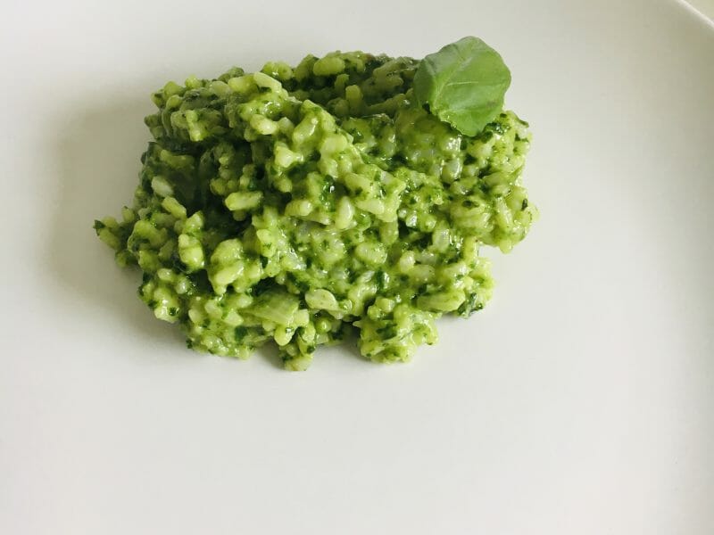 Cliquez pour zoomer ! Risotto au pesto d’épinards et basilic Thermomix par Emmalulu1980
