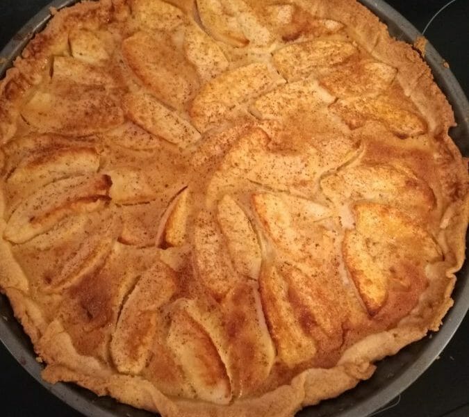 Cliquez pour zoomer ! Tarte normande aux pommes Thermomix par Nezhette