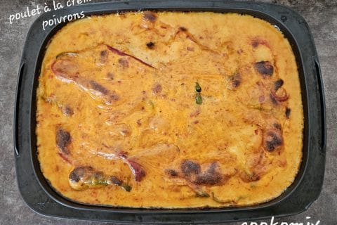 Cliquez pour zoomer ! Poulet à la crème de poivrons Thermomix par Mag.80