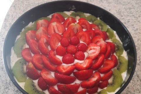 Cliquez pour zoomer ! Tarte aux fraises sans cuisson Thermomix par Marie21490