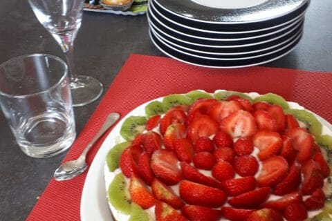 Cliquez pour zoomer ! Tarte aux fraises sans cuisson Thermomix par Marie21490