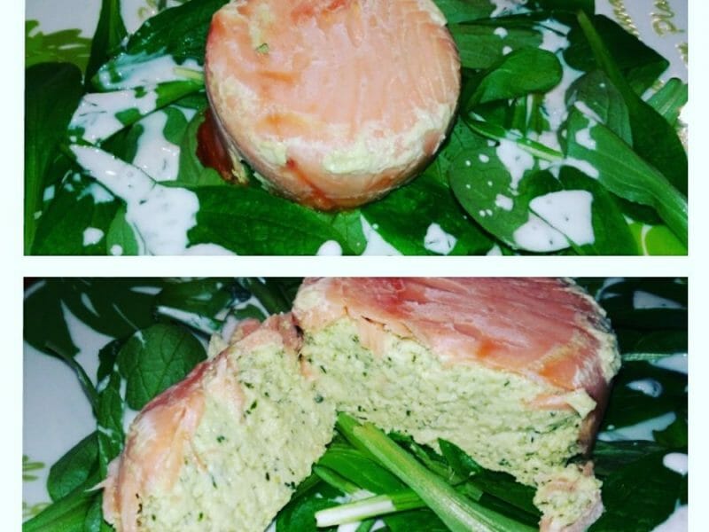 Cliquez pour zoomer ! Timbales de courgettes et saumon fumé Thermomix par soleil13