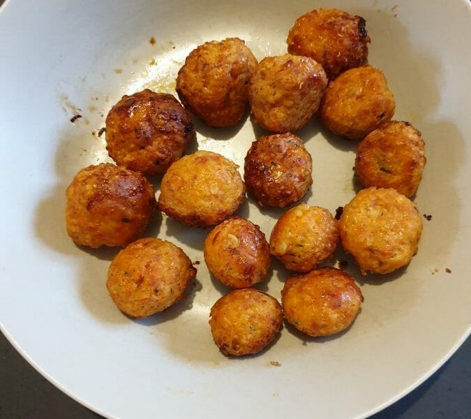 Cliquez pour zoomer ! Boulettes de poulet au chorizo Thermomix par Damelou