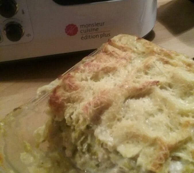 Cliquez pour zoomer ! Lasagnes au saumon et poireaux Thermomix par Isa29270