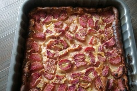 Cliquez pour zoomer ! Clafoutis à la rhubarbe Thermomix par Isa29270