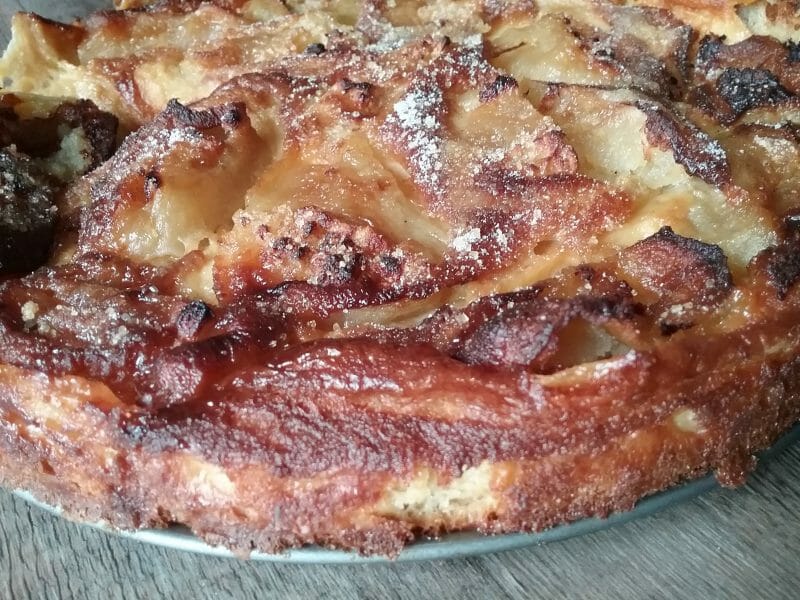 Flognarde aux pommes (clafoutis aux pommes) au Thermomix - Cookomix