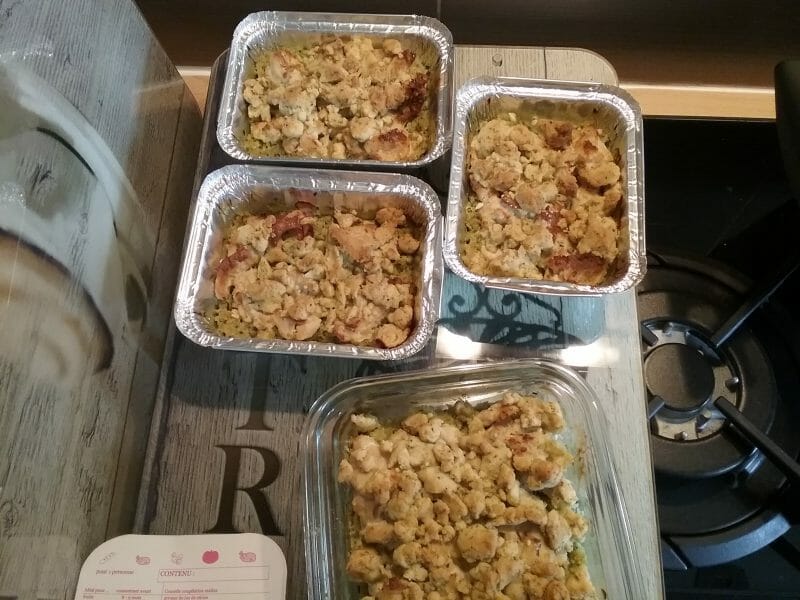 Cliquez pour zoomer ! Crumble poulet, courgettes et parmesan Thermomix par Isa29270