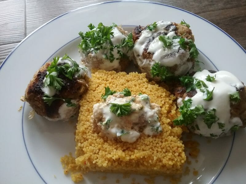 Cliquez pour zoomer ! Boulettes de poireau et boeuf citronné Thermomix par Isa29270