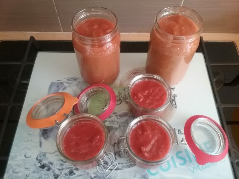 Compote de rhubarbe au Thermomix Cookomix