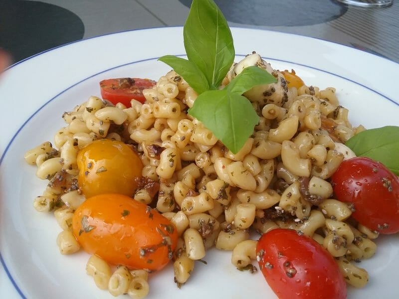 Cliquez pour zoomer ! Salade d’ebly, oignon caramélisé & mozzarella Thermomix par Isa29270