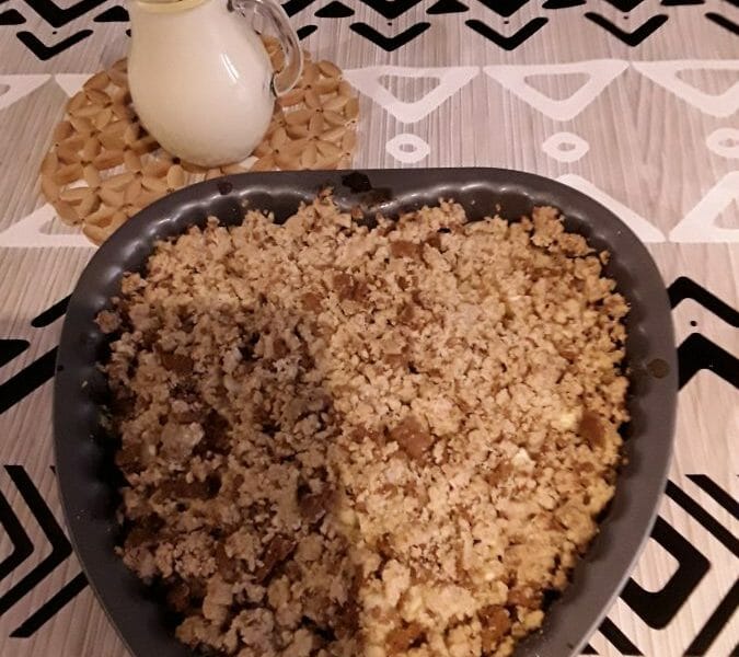 Cliquez pour zoomer ! Crumble pommes, poires et spéculoos Thermomix par Titennette