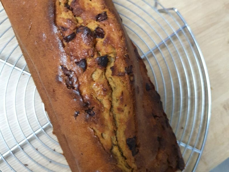 Cliquez pour zoomer ! Cake banane et pépites de chocolat Thermomix par Marion23