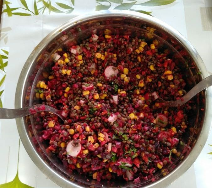 Cliquez pour zoomer ! Salade de lentilles Thermomix par annickDV