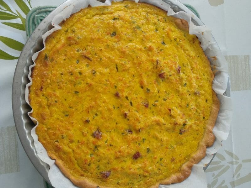 Cliquez pour zoomer ! Tarte courgettes et carottes Thermomix par annickDV
