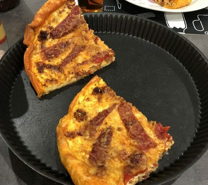 Cliquez pour zoomer ! Quiche poivrons et chorizo Thermomix par Nathalie1967