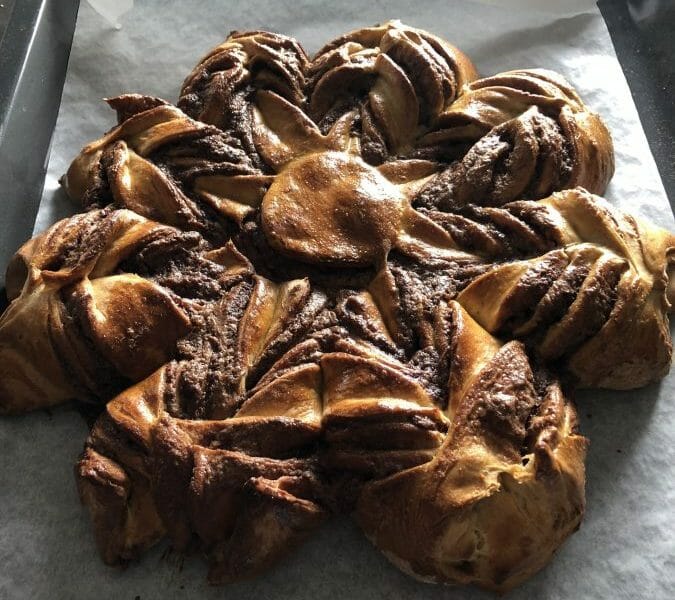 Cliquez pour zoomer ! Brioche étoilée au Nutella Thermomix par Nathalie1967
