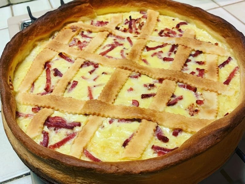 Cliquez pour zoomer ! Zwiebelkuchen – gâteau aux oignons Thermomix par Vianny