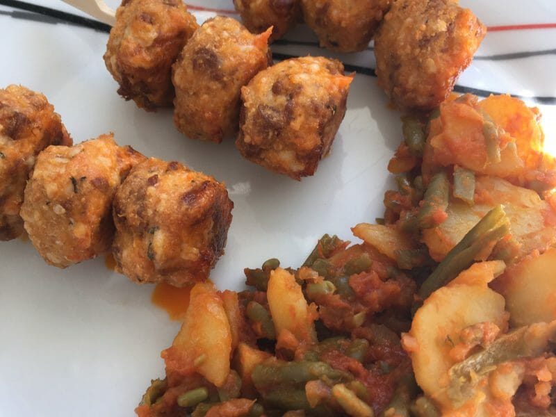 Cliquez pour zoomer ! Boulettes de poulet au chorizo Thermomix par Dorine32